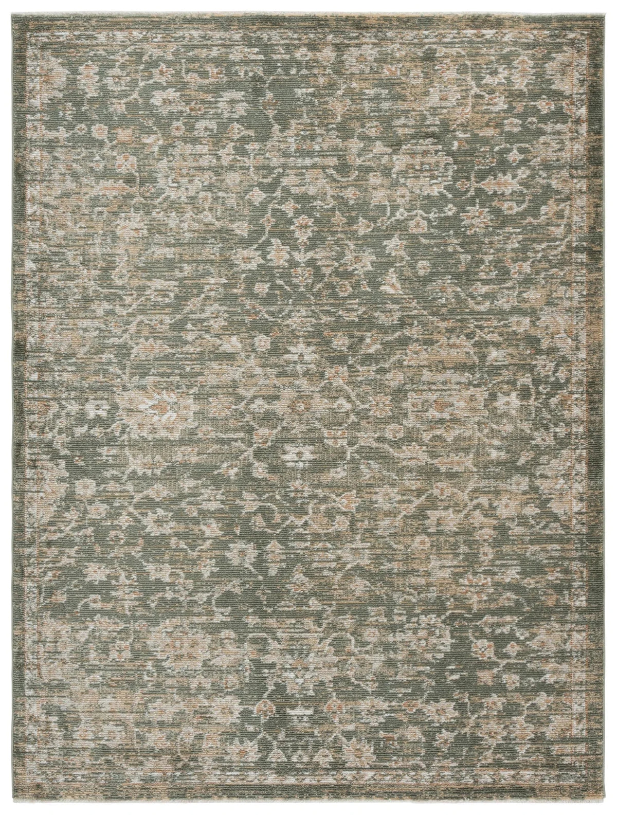 Safavieh Hazel 500 4'-0" x 6'-0" Rug in Green / Beige