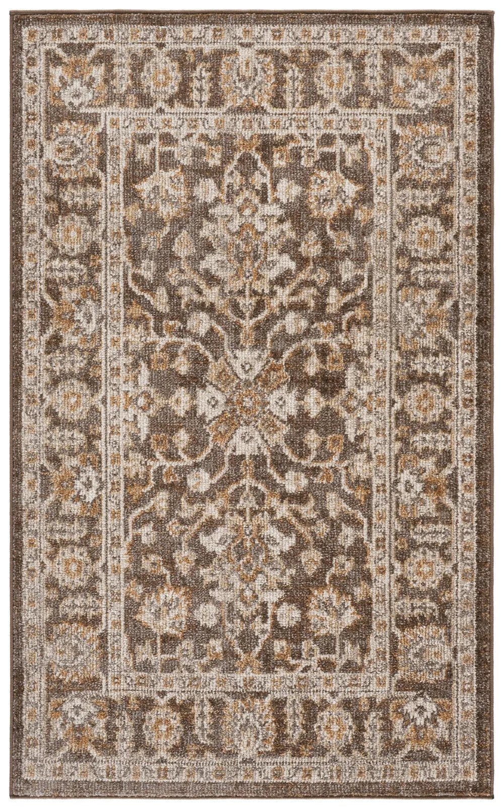 Safavieh Hazel 500 3'-0" x 5'-0" Rug in Brown / Ivory