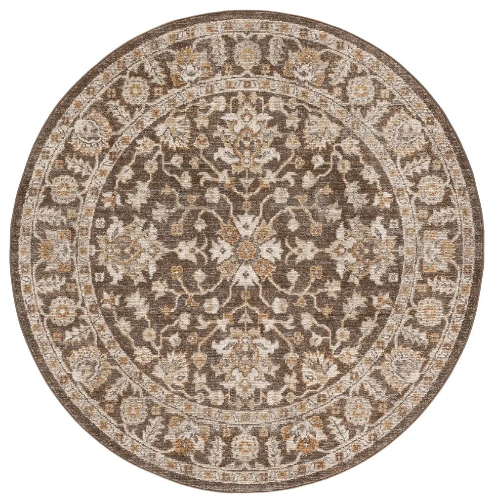 Safavieh Hazel 500 6'-0" x 6'-0" Rug in Brown / Ivory