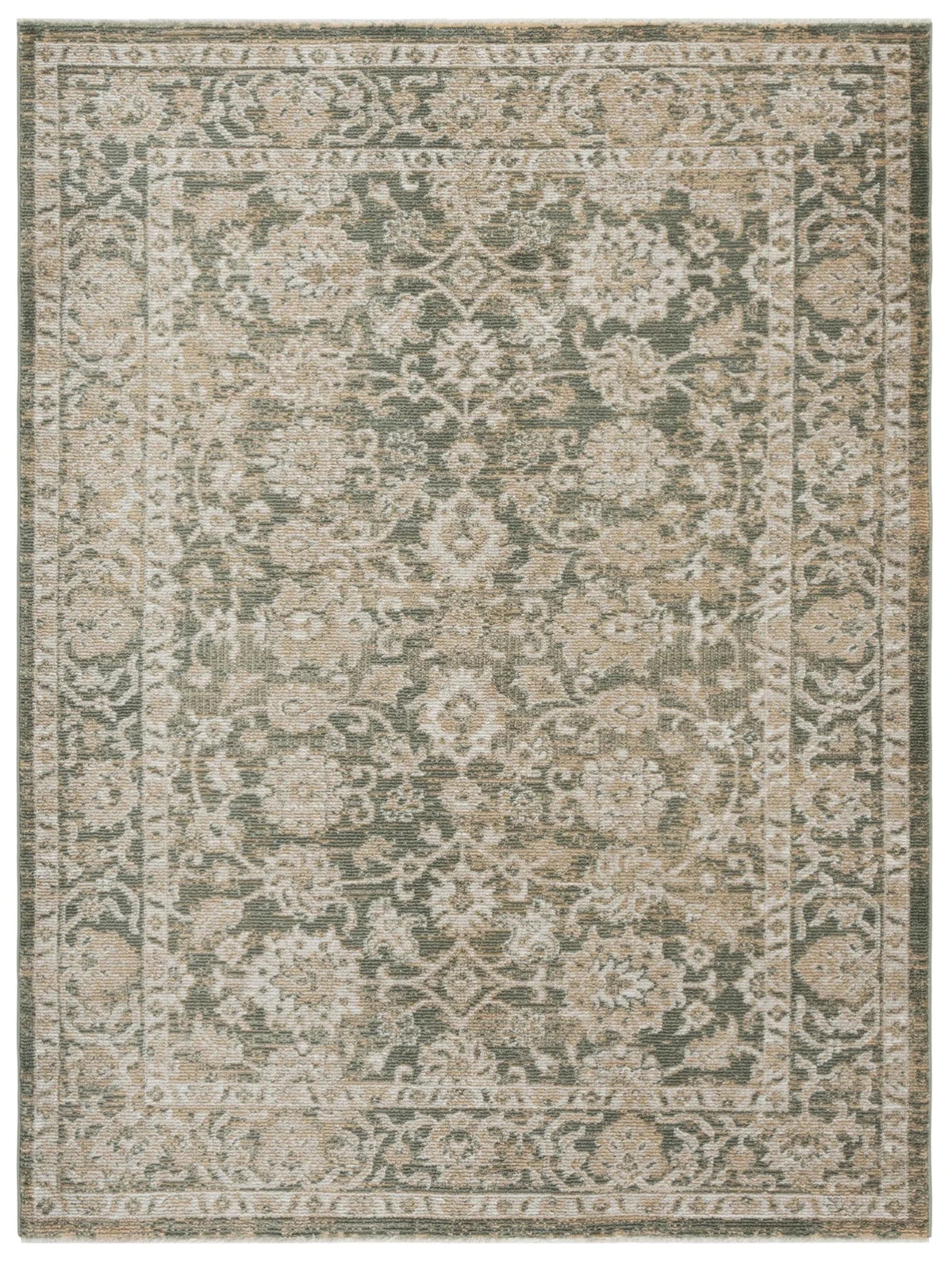 Safavieh Hazel 500 4'-0" x 6'-0" Rug in Green / Beige