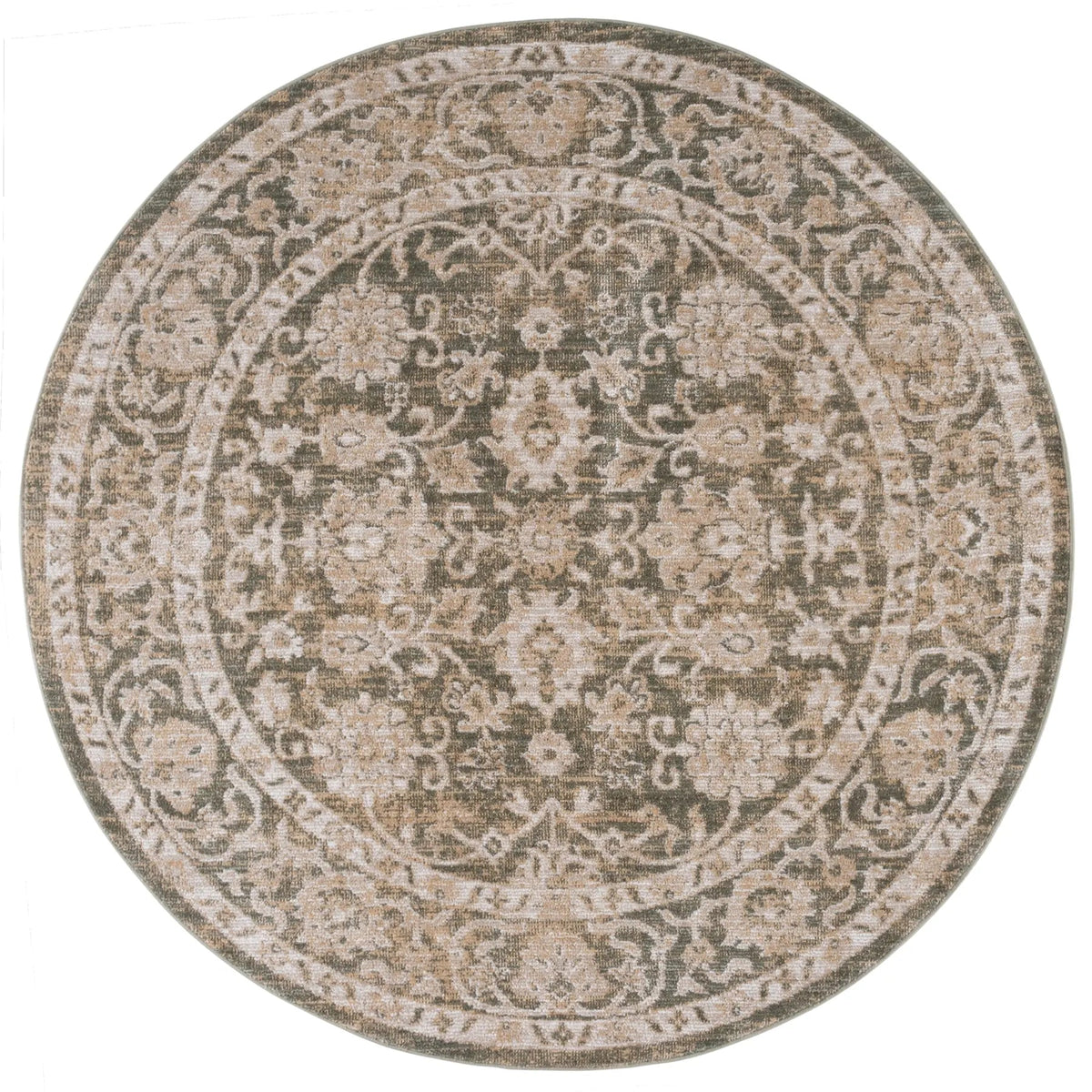 Safavieh Hazel 500 6'-0" x 6'-0" Rug in Green / Beige