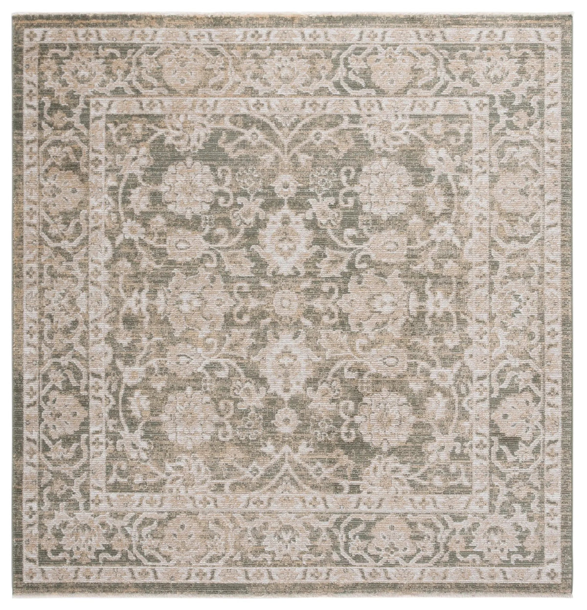 Safavieh Hazel 500 6'-0" x 6'-0" Rug in Green / Beige