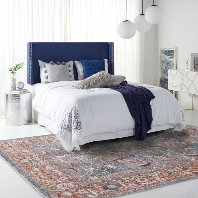 Safavieh Heirloom Hrl720F Grey/Blue Rust Rug - Safavieh - hrl720f - 4