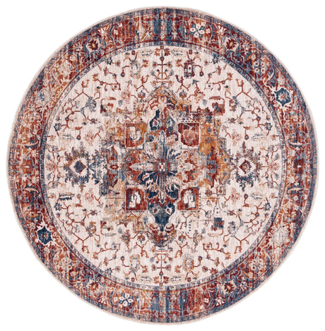 Safavieh Heirloom Hrl796A Ivory/Blue Rust Rug - Safavieh - hrl796a - 7r