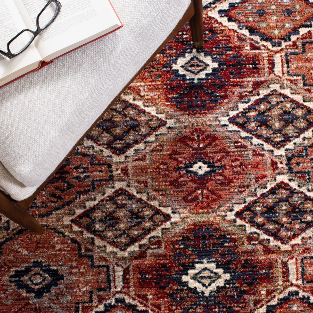 Safavieh Herat Hrt315A Rust/Creme Rugs - Safavieh - hrt315a - 7r