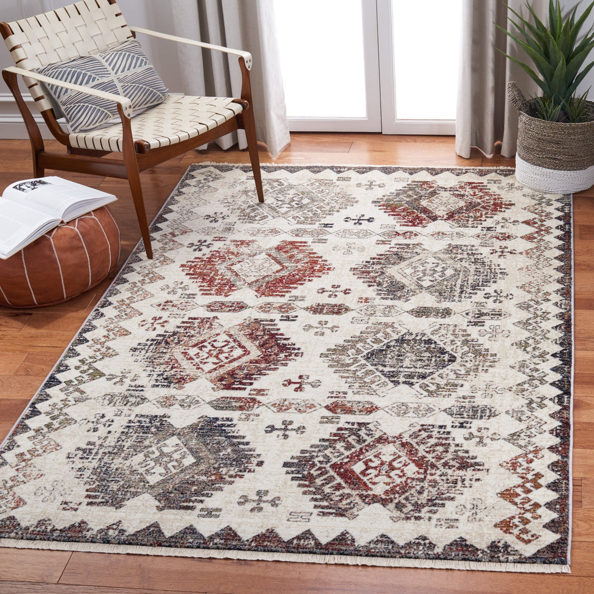 Safavieh Herat Hrt319A Cream/Grey Rugs - Safavieh - hrt319a - 4