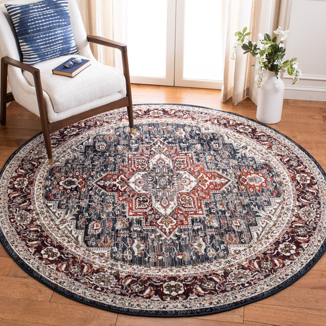 Safavieh Herat Hrt321N Navy/Red Rugs - Safavieh - hrt321n - 7r