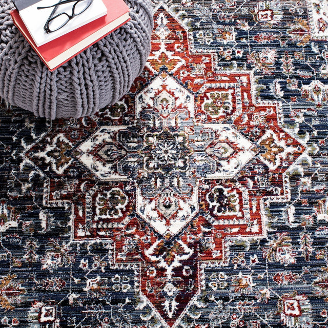 Safavieh Herat Hrt321N Navy/Red Rugs - Safavieh - hrt321n - 7r