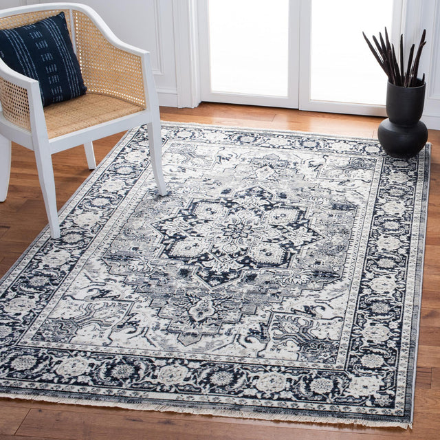 Safavieh Herat Hrt331N Navy/Ivory Rugs - Safavieh - hrt331n - 4