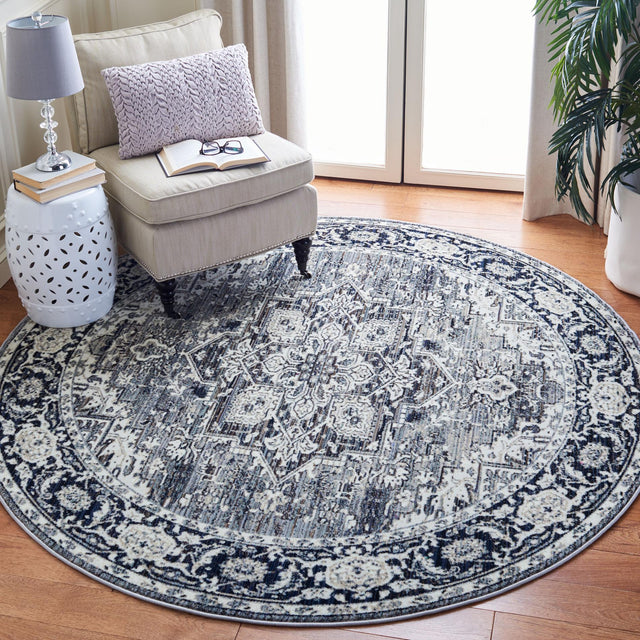 Safavieh Herat Hrt331N Navy/Ivory Rugs - Safavieh - hrt331n - 7r