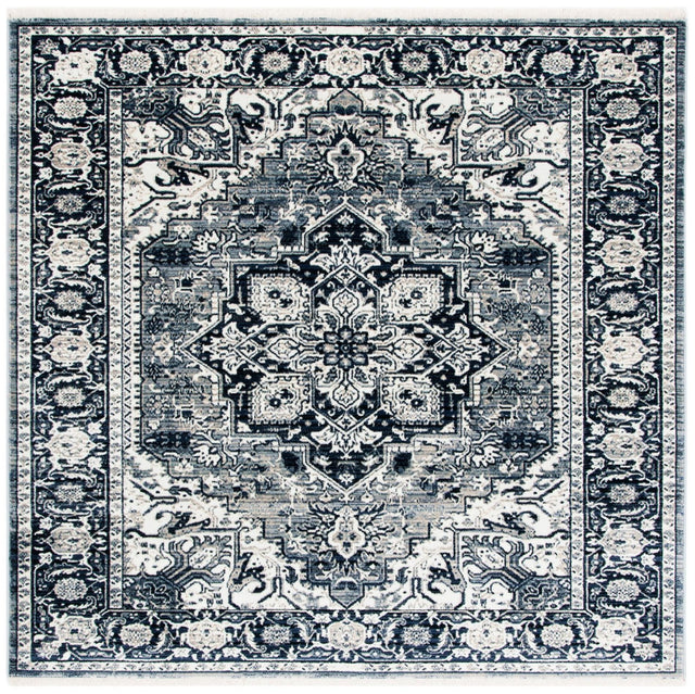 Safavieh Herat Hrt331N Navy/Ivory Rugs - Safavieh - hrt331n - 7sq