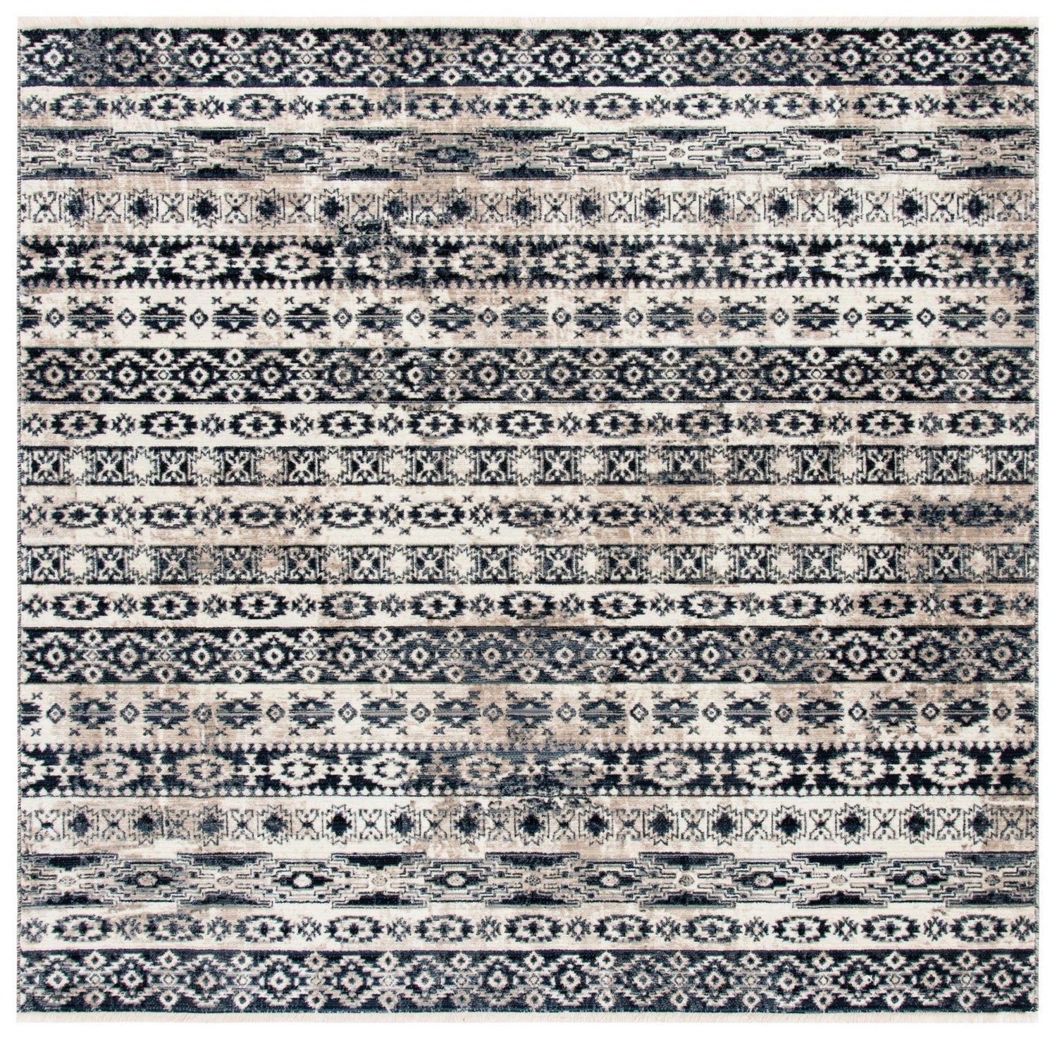 Safavieh Herat Hrt370G Ivory/Black Rugs - Safavieh - hrt370g - 7sq