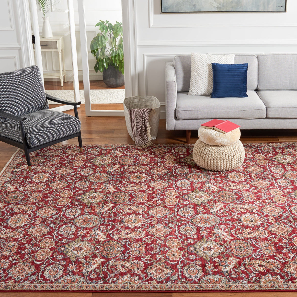 Safavieh Herat Hrt396P Rust/Ivory Rugs - Safavieh - hrt396p - 4