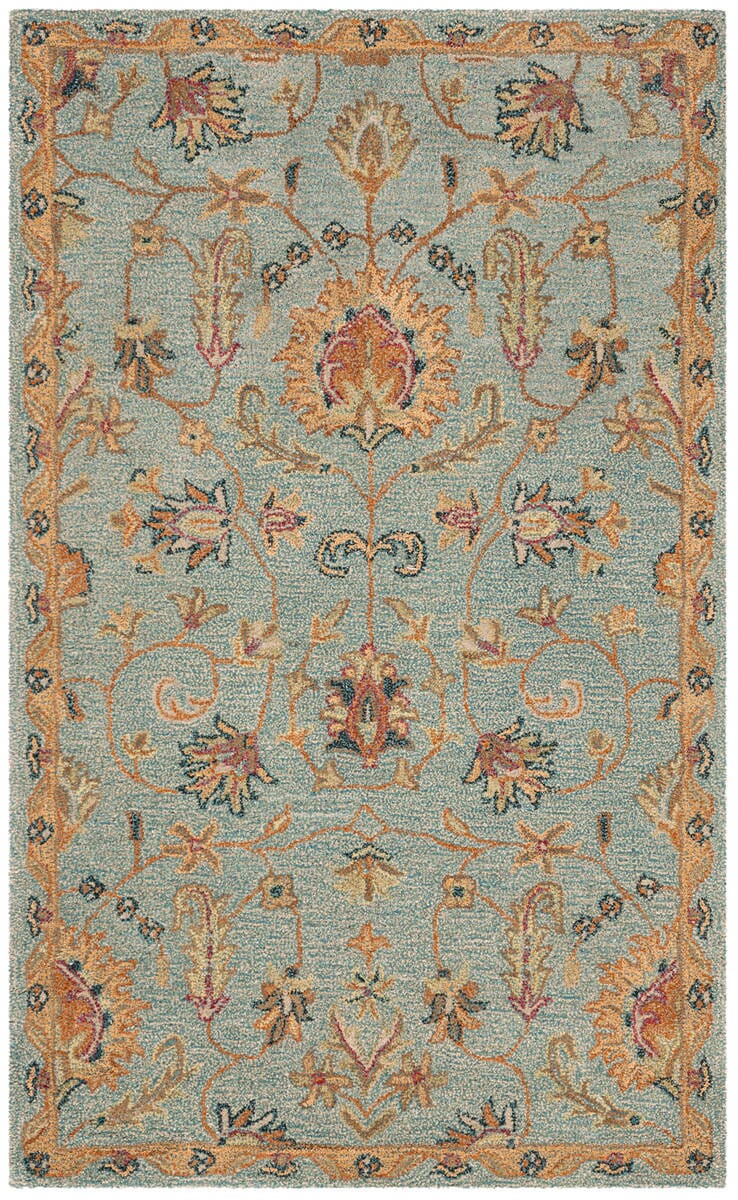 Safavieh Heritage Hg274A Light Blue / Multi Rugs - Safavieh - hg274a - 6r