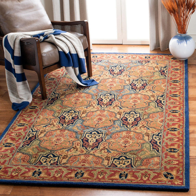 Safavieh Heritage Hg277M Blue/Red Rugs - Safavieh - hg277m - 3