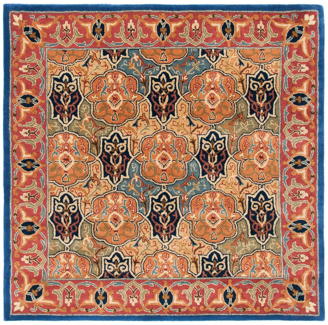 Safavieh Heritage Hg277M Blue/Red Rugs - Safavieh - hg277m - 6sq