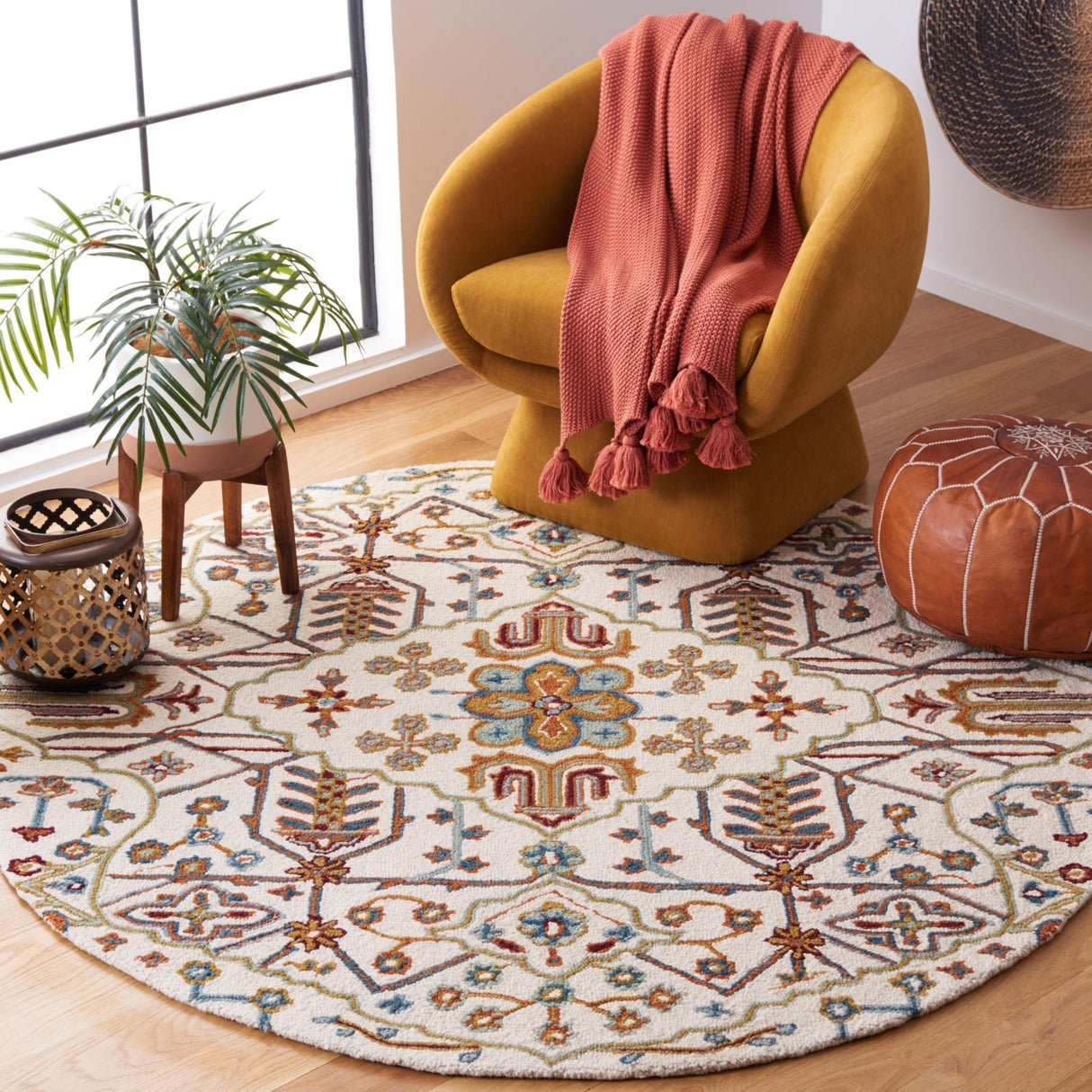 Safavieh Heritage Hg278A Ivory/Grey Rug - Safavieh - hg278a - 6r