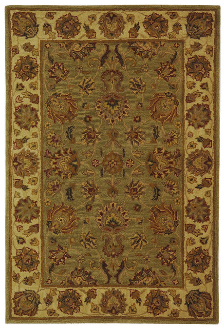 Safavieh Heritage hg343a Green / Gold Rugs - Safavieh - hg343a - 5ov