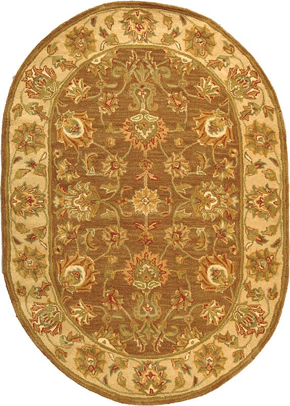 Safavieh Heritage Hg343K Brown / Ivory Rugs - Safavieh - hg343k - 5ov