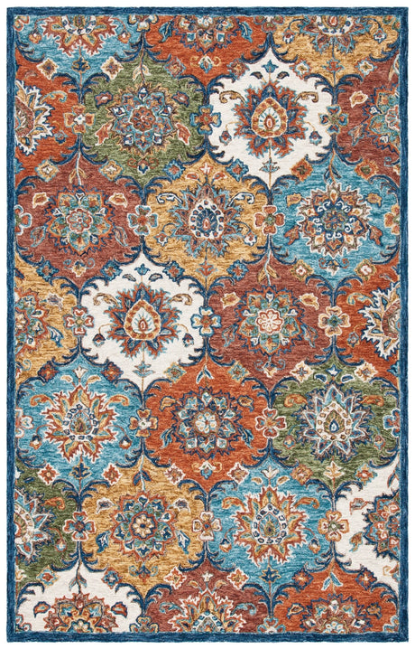 Safavieh Heritage Hg351M Blue/Rust Rugs - Safavieh - hg351m - 3