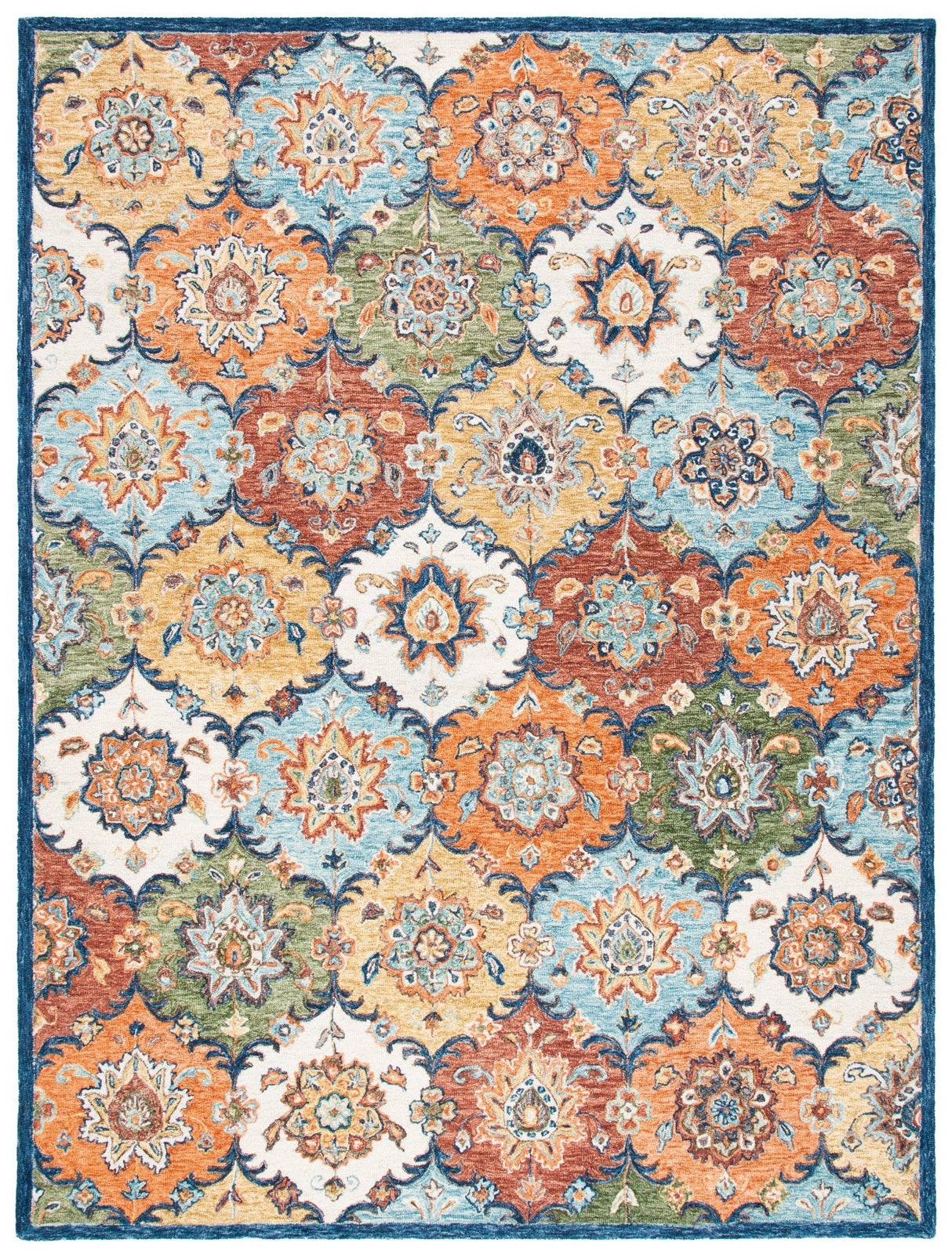Safavieh Heritage Hg351M Blue/Rust Rugs - Safavieh - hg351m - 6r