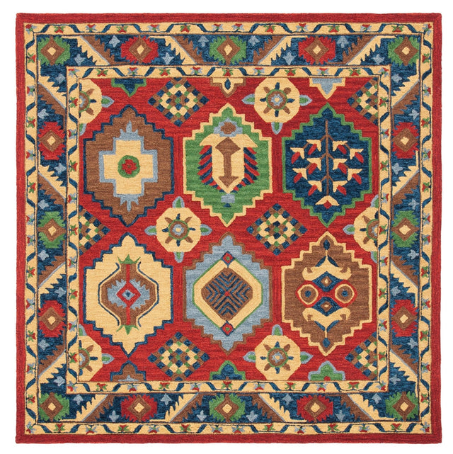 Safavieh Heritage Hg352Q Red/Gold Rugs - Safavieh - hg352q - 6sq