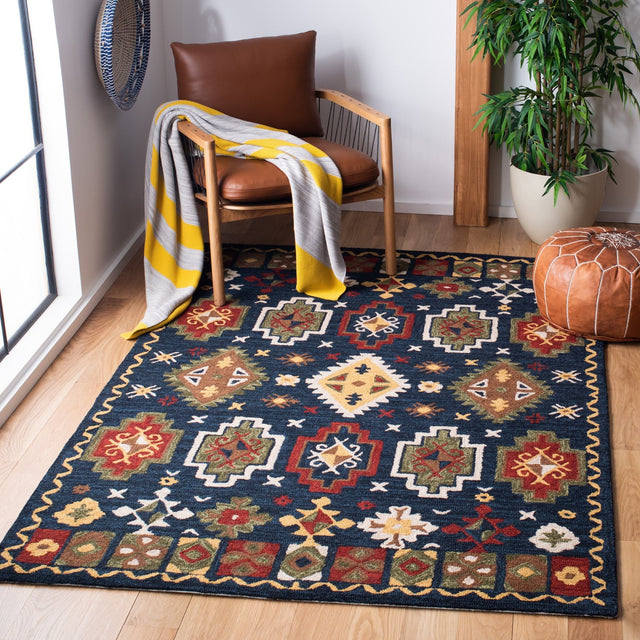 Safavieh Heritage Hg353N Navy/Red Rugs - Safavieh - hg353n - 3