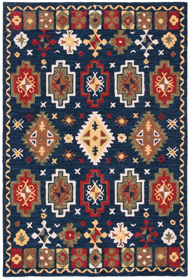 Safavieh Heritage Hg353N Navy/Red Rugs - Safavieh - hg353n - 3