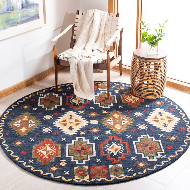 Safavieh Heritage Hg353N Navy/Red Rugs - Safavieh - hg353n - 6r