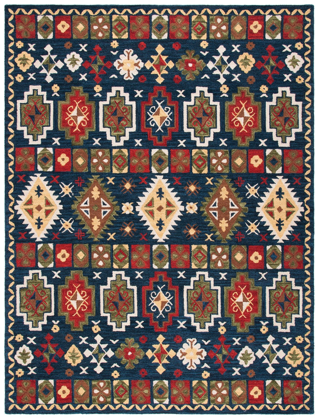 Safavieh Heritage Hg353N Navy/Red Rugs - Safavieh - hg353n - 6r
