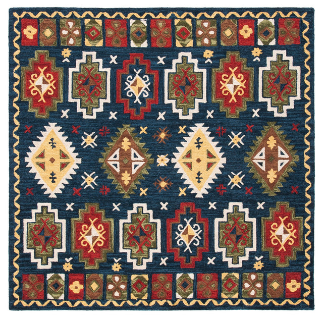 Safavieh Heritage Hg353N Navy/Red Rugs - Safavieh - hg353n - 6sq