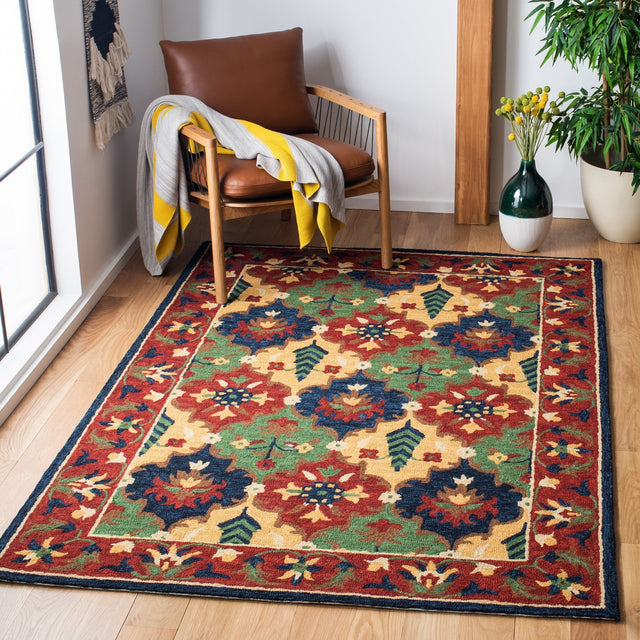 Safavieh Heritage Hg355Q Red/Green Rugs - Safavieh - hg355q - 3