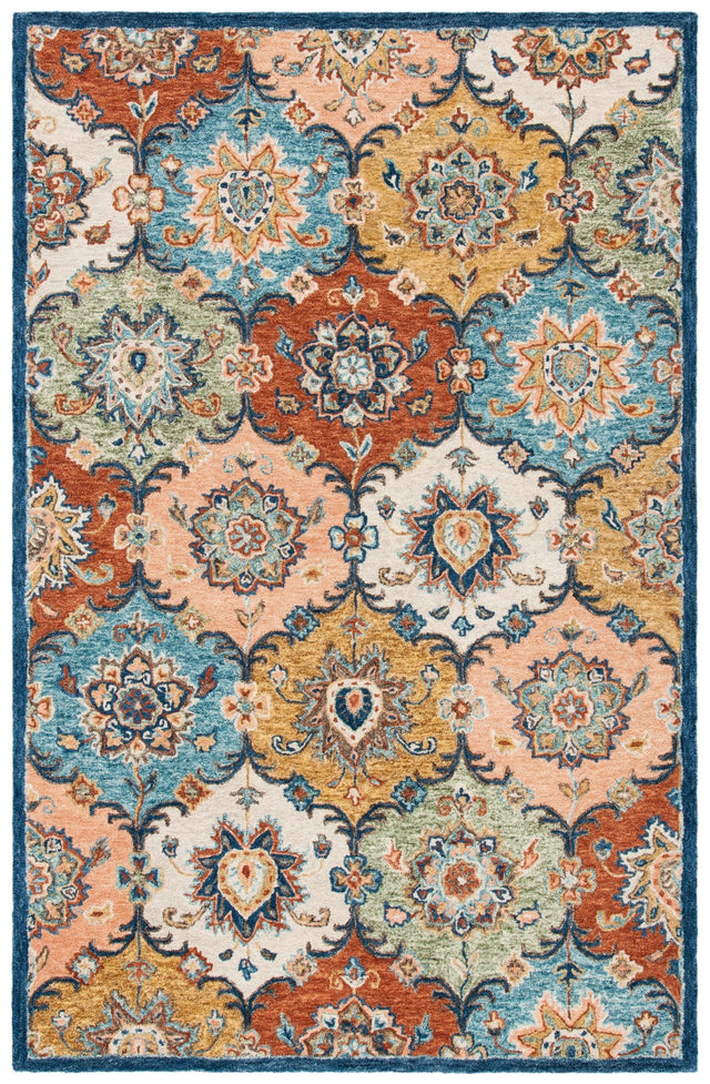 Safavieh Heritage Hg357M Blue/Rust Rugs - Safavieh - hg357m - 3