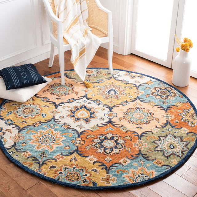 Safavieh Heritage Hg357M Blue/Rust Rugs - Safavieh - hg357m - 6r