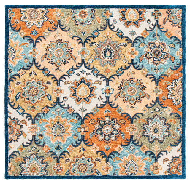 Safavieh Heritage Hg357M Blue/Rust Rugs - Safavieh - hg357m - 6sq