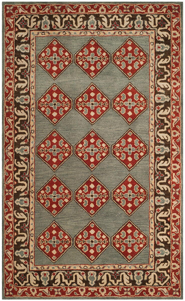 Safavieh Heritage Hg414A Blue / Charcoal Rugs - Safavieh - hg414a - 3