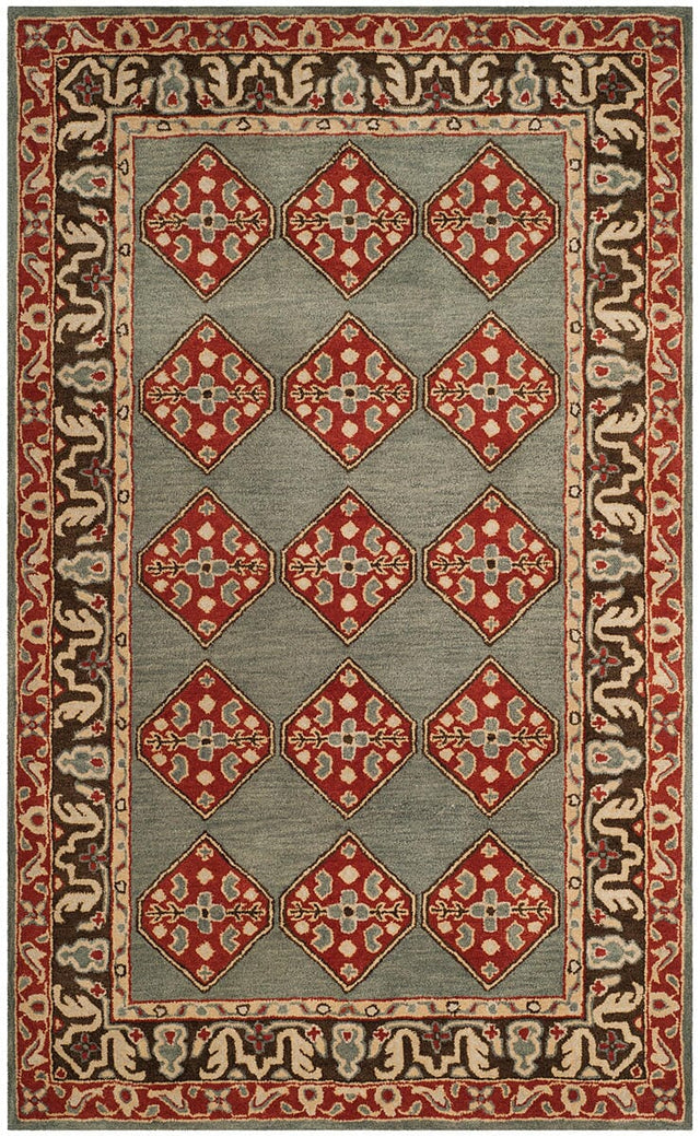Safavieh Heritage Hg414A Blue / Charcoal Rugs - Safavieh - hg414a - 3