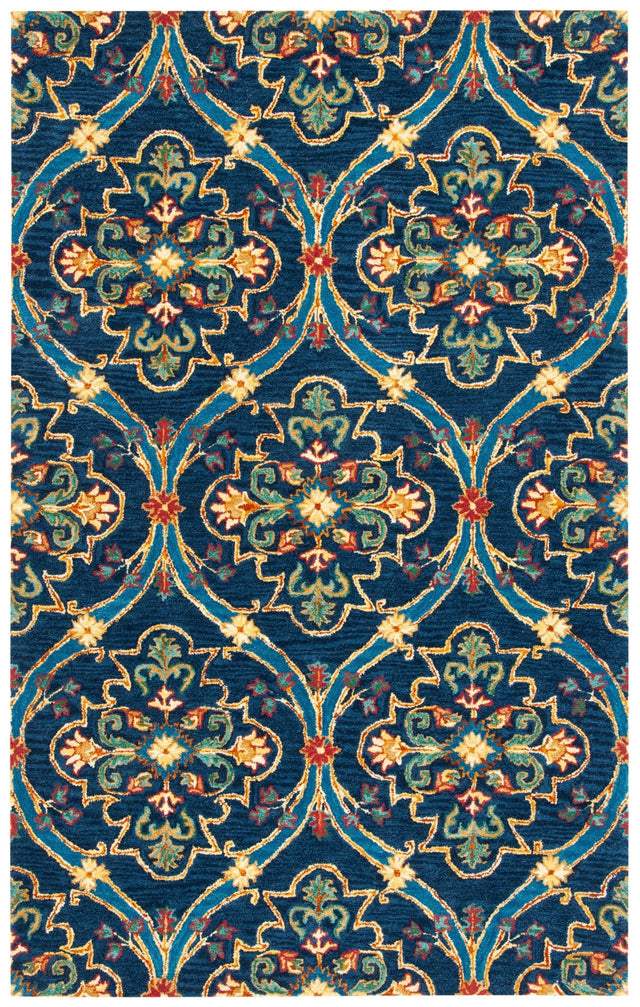 Safavieh Heritage Hg475N Navy/Yellow Rugs - Safavieh - hg475n - 3