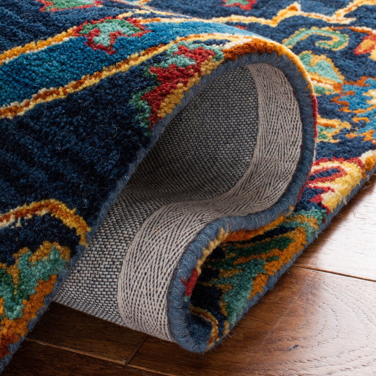 Safavieh Heritage Hg475N Navy/Yellow Rugs - Safavieh - hg475n - 6r