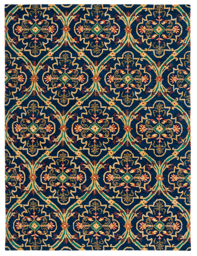 Safavieh Heritage Hg475N Navy/Yellow Rugs - Safavieh - hg475n - 6r