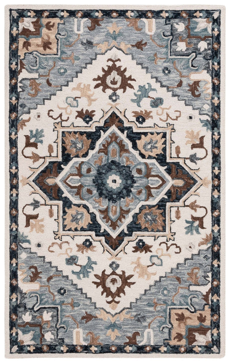 Safavieh Heritage Hg552F Ivory/Grey Rug - Safavieh - hg552f - 3