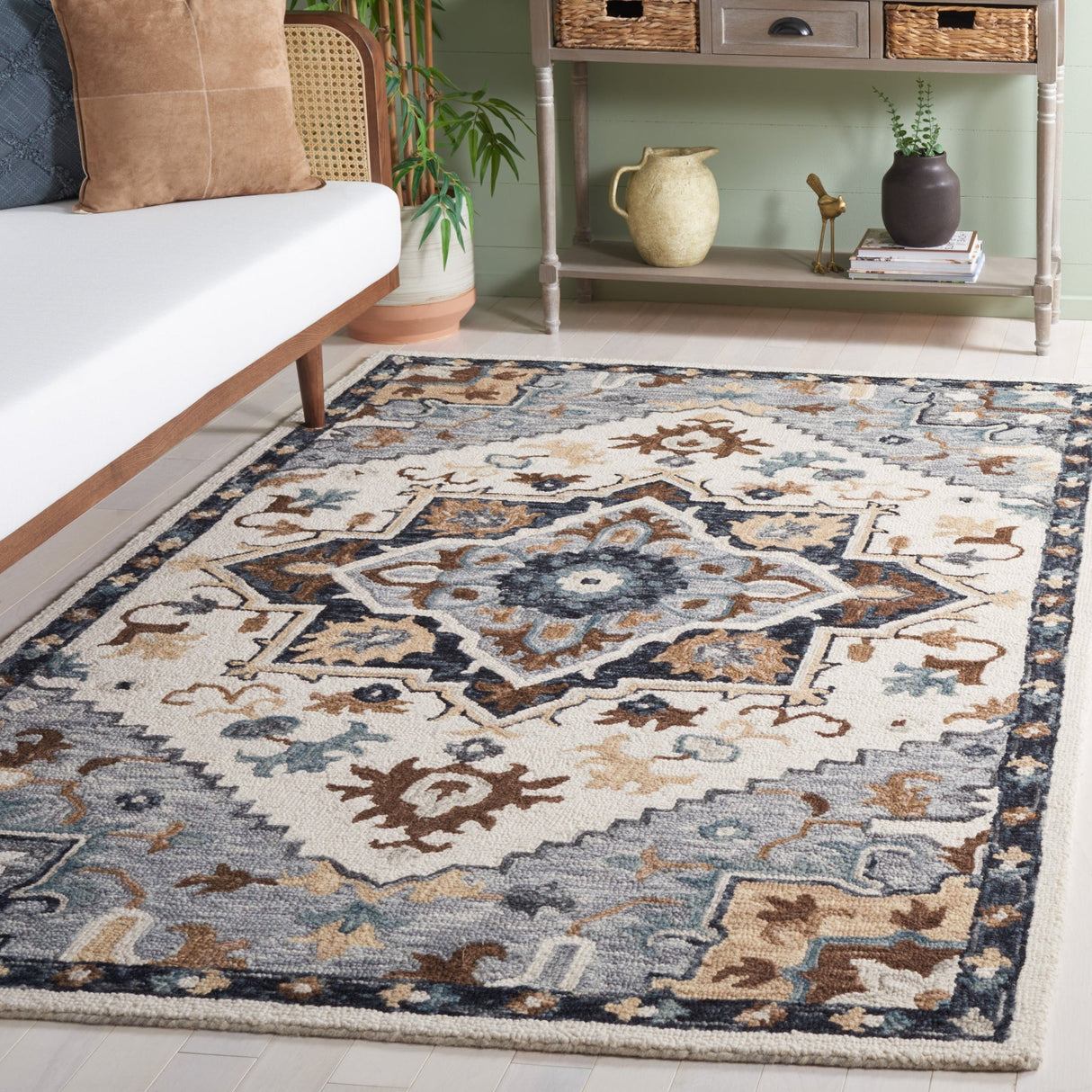 Safavieh Heritage Hg552F Ivory/Grey Rug - Safavieh - hg552f - 3