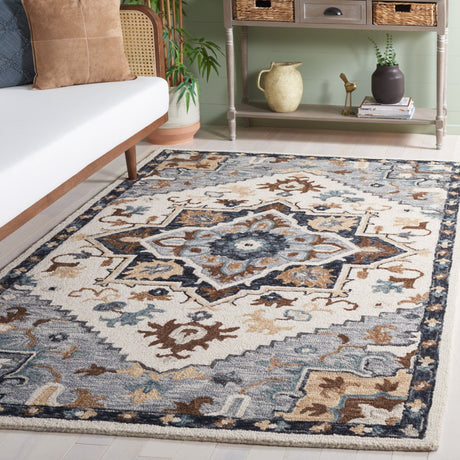 Safavieh Heritage Hg552F Ivory/Grey Rug - Safavieh - hg552f - 3