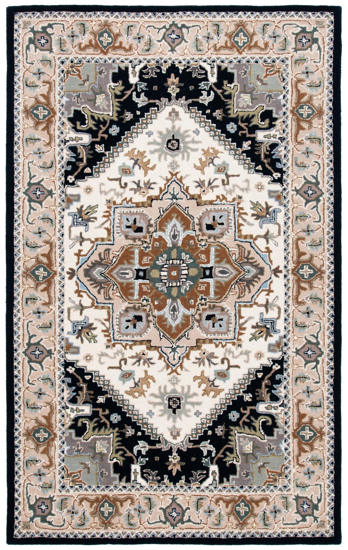 Safavieh Heritage Hg625D Beige/Navy Rug - Safavieh - hg625d - 2