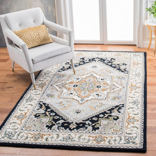 Safavieh Heritage Hg625H Grey/Navy Rug - Safavieh - hg625h - 3