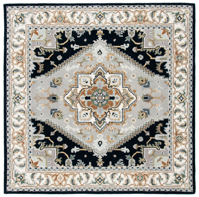 Safavieh Heritage Hg625H Grey/Navy Rug - Safavieh - hg625h - 6sq