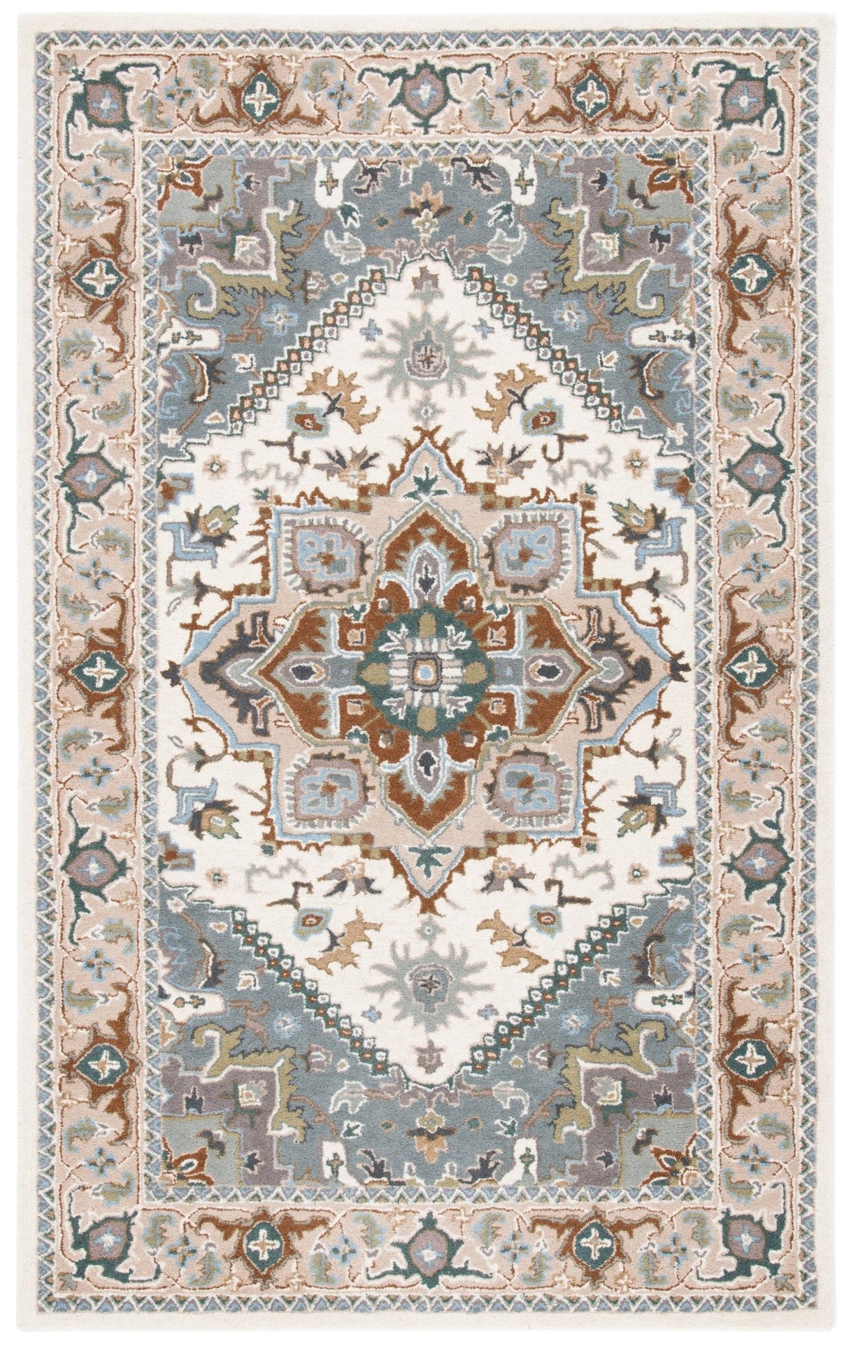 Safavieh Heritage Hg625L Ivory/Light Blue Rug - Safavieh - hg625l - 3