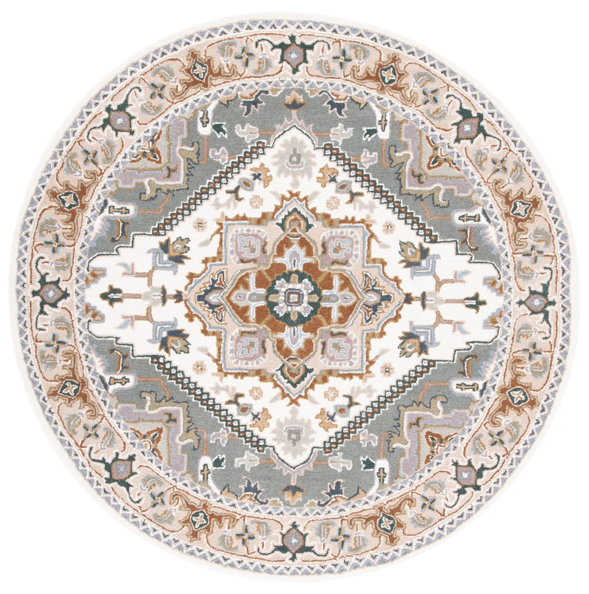 Safavieh Heritage Hg625L Ivory/Light Blue Rug - Safavieh - hg625l - 4r