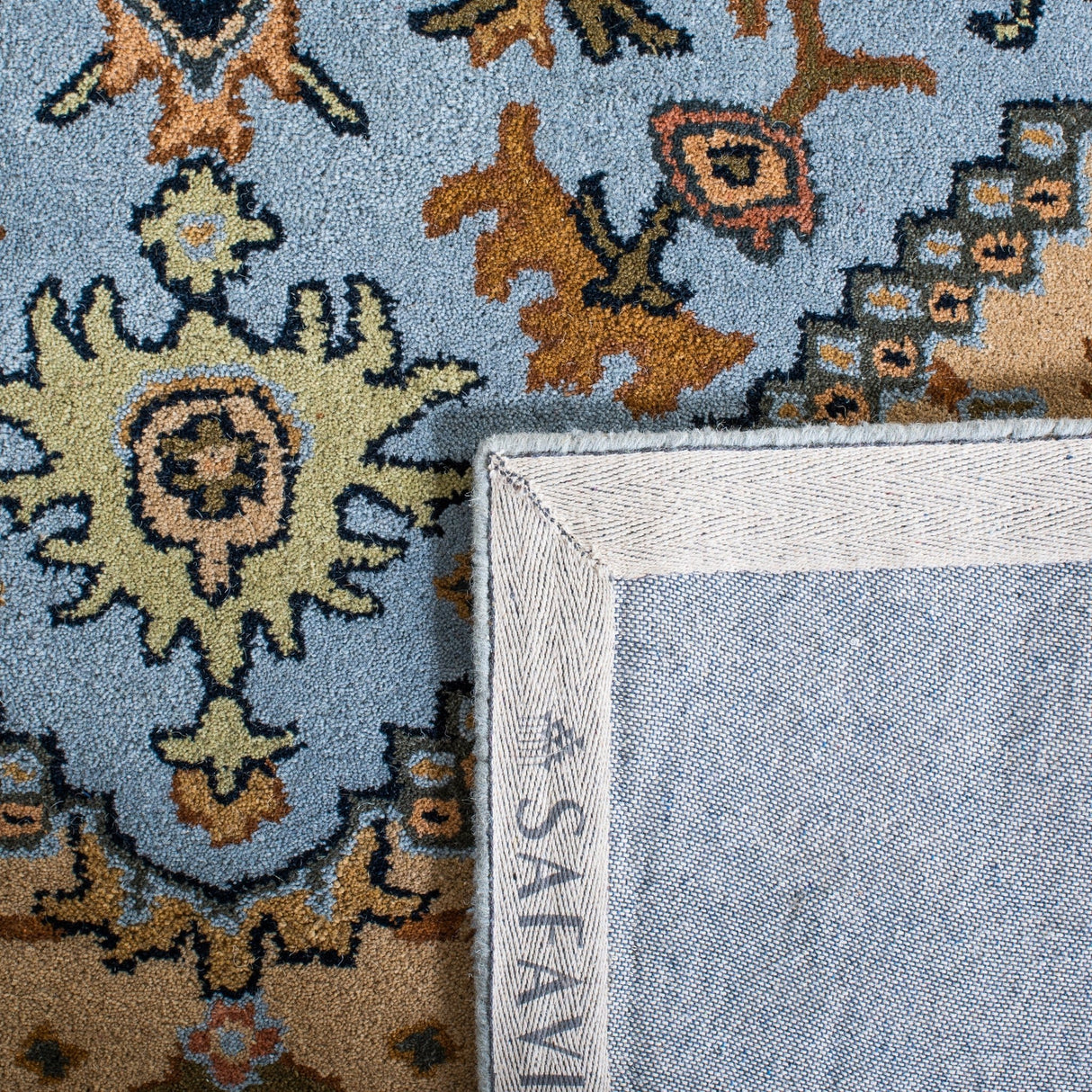 Safavieh Heritage Hg625M Blue/Light Brown Rug - Safavieh - hg625m - 4r