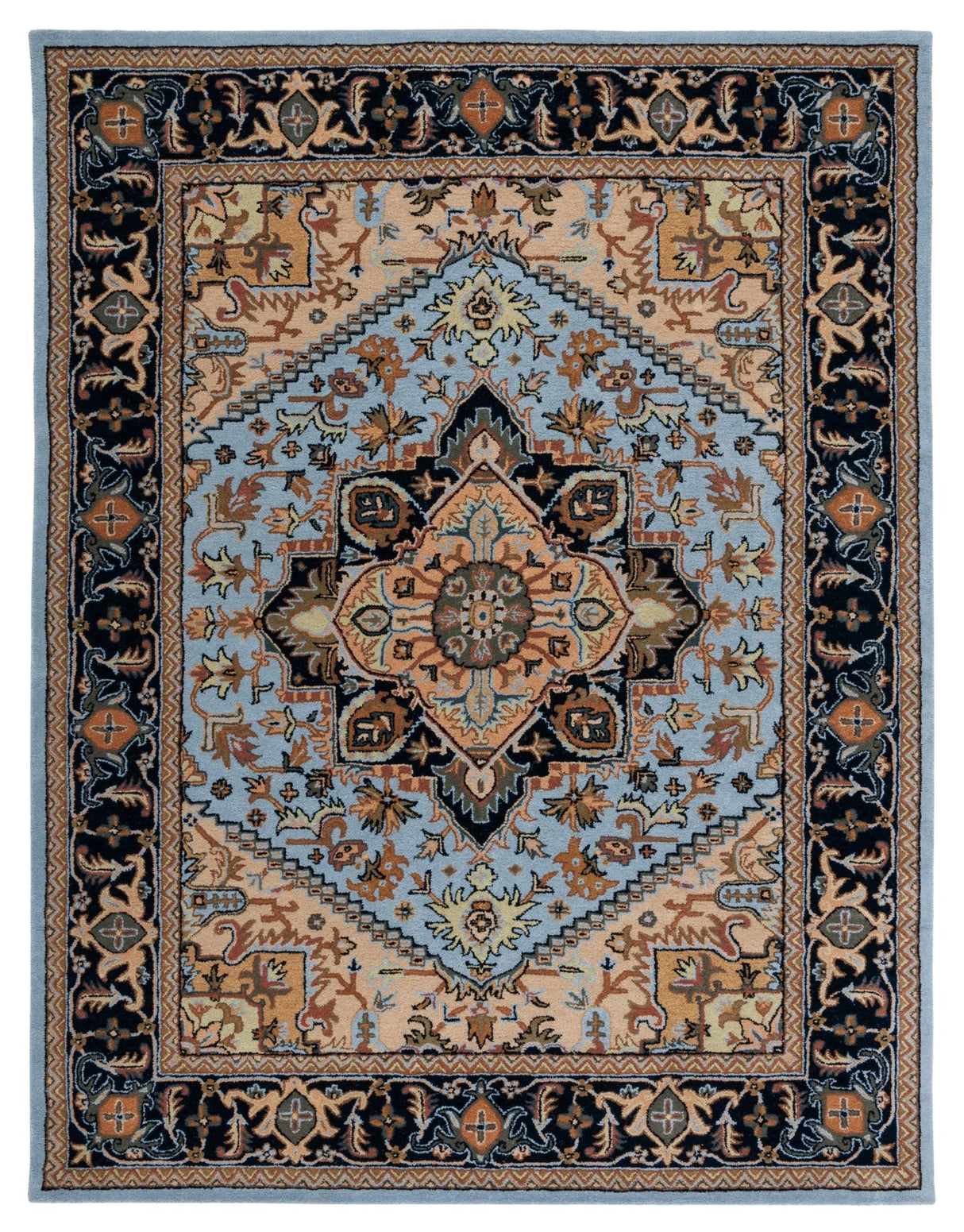 Safavieh Heritage Hg625M Blue/Light Brown Rug - Safavieh - hg625m - 4r